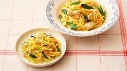 フォローアップミルクでワンパンパスタ