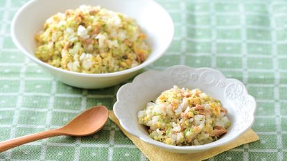 ブロッコリーとツナのピラフ風混ぜごはん