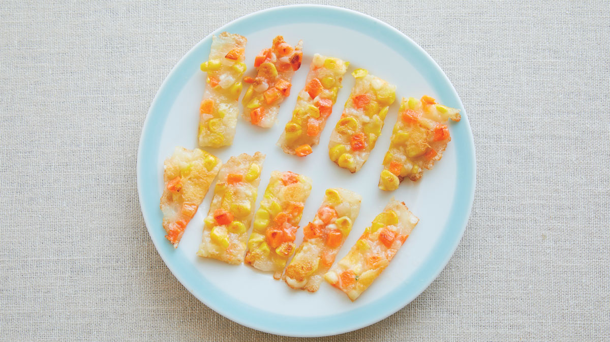 彩り野菜のスティックおやき