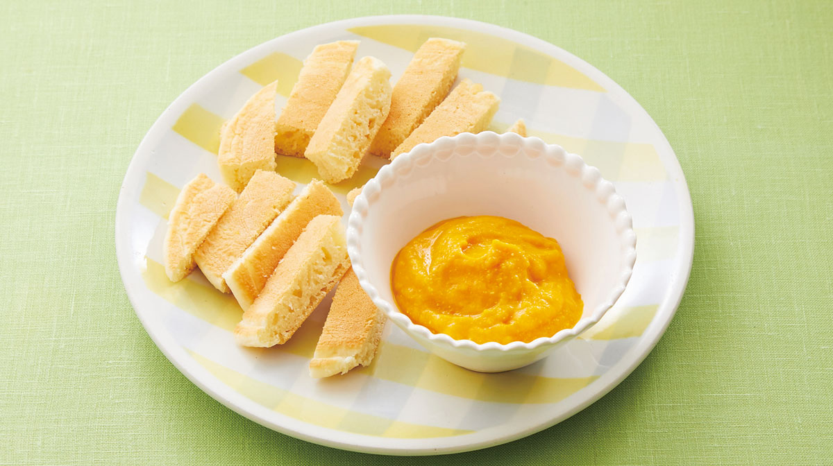 ホットケーキのかぼちゃディップ