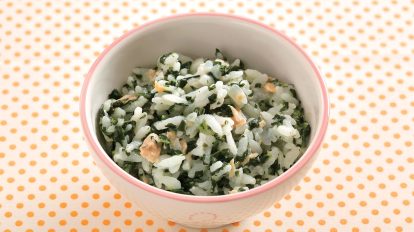 小松菜のミルクリゾット