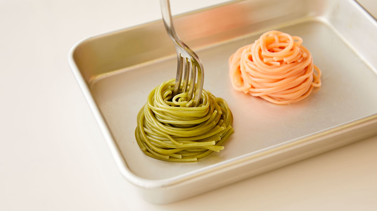 くるくるそうめんのおひなさま調理工程