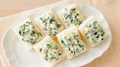 クリーミーほうれん草トースト
