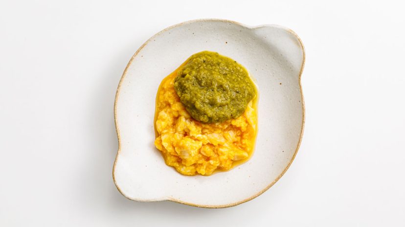 カレイのレンジ蒸しバランスキューブ添え