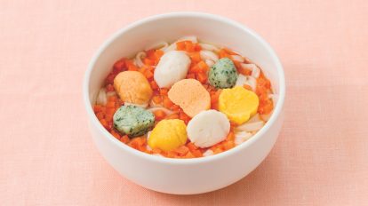 おさかなボールのうどん