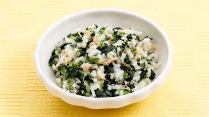 ほうれん草とツナのチャーハン風