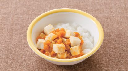 豆腐とかぼちゃのおかゆ